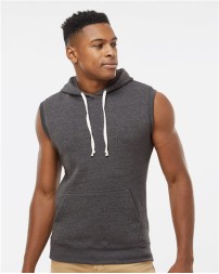 J. America 8877 Men's Triblend Sleeveless Hooded Sweatshirt – 7.5 oz. Men's sleeveless hoodie (hooded tank) | S–2XL