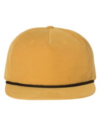 Richardson 256 Umpqua Gramps Cap - 70/30 Cotton/Nylon UPF 50+ Flat Bill Five-Panel with Rope | OSFM Snapback