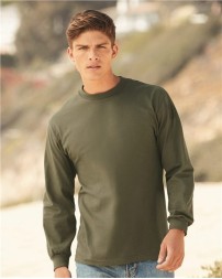 American Apparel 1304 Unisex Heavyweight Cotton Long Sleeve Tee – 6 oz. 100% US Cotton Relaxed Fit with Rib Cuffs | S–3XL