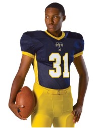 Alleson Athletic 750E Men's Elusive Cut Football Jersey – 100-Denier Tricot Mesh Full-Length Jersey with Lycra Inserts | S–3XL