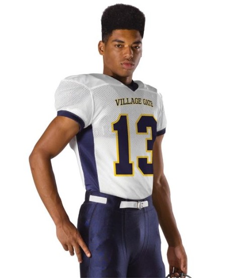 Alleson Athletic 750EY Youth Elusive Cut Football Jersey – 100-Denier Tricot Mesh Full-Length Jersey with Lycra Inserts | Youth S–XL