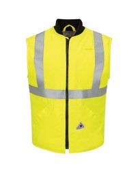Bulwark VMS4HV Men's Hi-Vis Insulated FR Safety Vest – CoolTouch 2 7 oz. Shell + 12 oz. Modacrylic Insulation | ATPV 45 CAT 4 ANSI Class 2