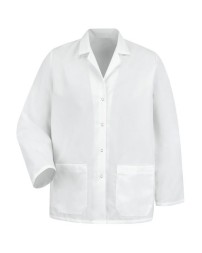 Red Kap KP17 Women's Specialized Lapel Counter Coat – 5 oz. 80/20 Poly/Cotton, 4-Gripper, 28