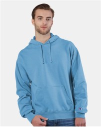Champion CD450 Unisex Garment-Dyed Hooded Sweatshirt – 10 oz. 90/10 Cotton/Polyester No-Shrink Garment-Dyed Hoodie