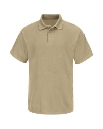 Bulwark SMP8 Men's CoolTouch® 2 FR Classic Short Sleeve Polo – 6.5 oz. Swiss Pique 45/35/20 Modacrylic/Lyocell/Aramid | EBT 8.2 CAT 2