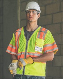 Kishigo 1573-1574 Unisex Premium Brilliant Series Ultimate Reflective Class 3 Vest – Unisex Safety Vest | M–5XL | ANSI 107 Type R Class 3
