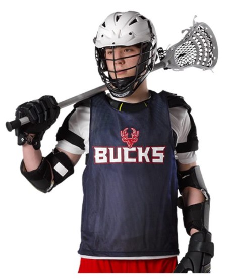 Alleson Athletic LP001A Men's Lacrosse Reversible Pinnie – 70-Denier Tricot Mesh Reversible Lacrosse Tank | S/M–2/3XL