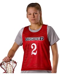 Alleson Athletic LP001W Women's Lacrosse Reversible Pinnie – 70-Denier Tricot Mesh Racerback Lacrosse Tank | XXS/XS–L/XL