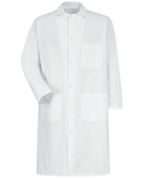 Red Kap 4016 Unisex Gripper-Front Butcher Frock – Exterior Chest Pocket | 7 oz. 65/35 Poly/Cotton Twill