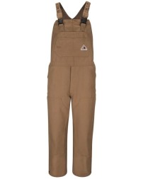 Bulwark BLF6 Men's Knee Zip Bib Coverall – Cannonball® 13 oz./yd² 100% Cotton FR Duck with Knee-High Leg Zippers