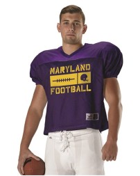Alleson Athletic 712 Men's Practice Mesh Football Jersey – 200-Denier Porthole Mesh Waist-Length Jersey | S/M–2/3XL