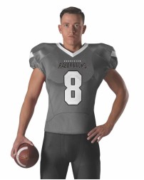 Alleson Athletic 754 Pro Flex Cut Belt Length Football Jersey – Multi-Zone Fabric, 4-Way Stretch Bottom, Tailored Cut | S–3XL