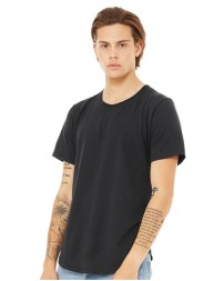 BELLA + CANVAS 3003 Men's Jersey Curved Hem Tee – 4.2 oz. Airlume Cotton Retail-Fit Short-Sleeve Tee with Curved Bottom Hem