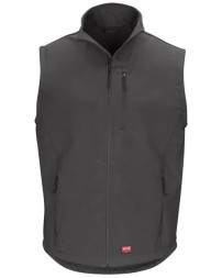 Red Kap VP62 Men's Soft Shell Vest - 10.3 oz. 96/4 Polyester/Spandex Four-Way Stretch, DWR | S-4XL
