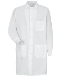 Red Kap KP72 Unisex Specialized Cuffed Lab Coat – 5 oz. 80/20 Poly/Cotton, Interior Chest Pocket, Knit Cuffs | 41.5