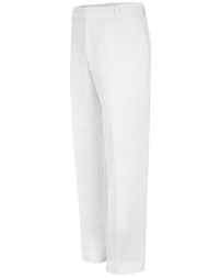 Red Kap PT56 Unisex Specialized Work Pants – 7.5 oz. 65/35 Poly/Cotton Twill, No Buttons, Food Processing | White