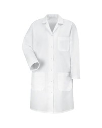Red Kap KP15 Women's Gripper Front Lab Coat – 5 oz. 80/20 Poly/Cotton Poplin, Princess Seams, 6-Gripper | S–2XL