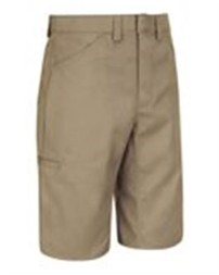 Red Kap PT4LEXT Men's Extended Sizes Lightweight Crew Shorts – 6.5 oz. Twill Ripstop, DWR | Extended Waist 13