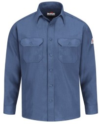 Bulwark SND2T Men's Tall Nomex® IIIA FR Uniform Shirt – 4.5 oz. Inherently FR | ATPV 4.4 CAT 1 Tall