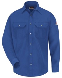 Bulwark SNS2 Men's Nomex® IIIA Snap-Front FR Uniform Shirt – 4.5 oz. 93/5/2 Nomex®/Kevlar® Inherently FR | ATPV 4.4 CAT 1