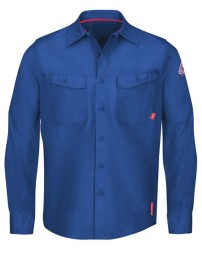 Bulwark QS40T Men's Tall iQ Series® Endurance FR Work Shirt – Westex G2™ 6.9 oz. 65/35 Cotton/Poly | ATPV 9.0 CAT 2 Tall