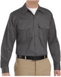 Red Kap SC70T Men's Tall Deluxe Heavyweight Cotton Shirt – 8.5 oz. 100% Cotton Twill | Tall Sizes