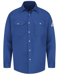 Bulwark SES2 Men's FR Snap-Front Uniform Shirt – EXCEL FR 7 oz. 100% Cotton | ATPV 7.7 cal/cm² CAT 1