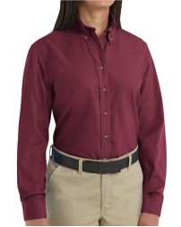 Red Kap SP91 Women's Poplin Dress Shirt – 4.25 oz. 65/35 Poly/Cotton, Long Sleeve, Women's Dress Shirt Fit