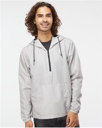 Independent Trading Co. EXP54LWP Unisex Lightweight Quarter-Zip Pullover Windbreaker Jacket – 2.5 oz. Unisex Quarter-zip windbreaker pullover | XS–3XL