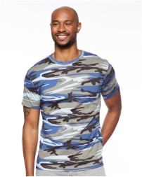 Code Five 3907 Men's Camo Tee - 4.5 oz. 100% Combed Ring-Spun Cotton Printed Camo Jersey Adult T-Shirt | S-4XL