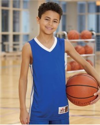 Alleson Athletic 538JY Youth Single Ply Basketball Jersey – 100% Microfiber Cationic Polyester Slim Fit NFHS Legal | Youth S–XL