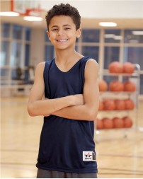 Alleson Athletic 506CRY Youth Reversible Tank – 100% Microfiber Cationic Polyester Double-Ply Pro-Cut Reversible Tank | Youth XS–XL