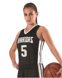 Alleson Athletic 538JW Women's Single Ply Basketball Jersey – 100% Microfiber Cationic Polyester Slim Fit NFHS Legal | XS–2XL