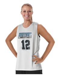 Alleson Athletic 506CRW Women's Reversible Racerback Tank – 100% Microfiber Cationic Polyester Double-Ply Reversible Tank | XS–2XL