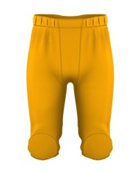 Alleson Athletic 687PY Youth Solo Series Integrated Football Pants – 13 oz. 100% DKP with 5 Sewn-In EVA Pads | XS–2XL
