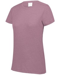 Augusta Sportswear 3067 Women's Triblend T-Shirt – 3.8 oz. 50/38/12 Poly/Cotton/Rayon Crewneck Tee | XS–3XL