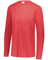 Augusta Sportswear 3075 Unisex Triblend Long Sleeve T-Shirt – 3.8 oz. 50/38/12 Poly/Cotton/Rayon Crewneck | S–4XL