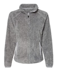 J. America 8463 Women’s Boundary Shag Frosty Sherpa Full-Zip – 7.5 oz. Women’s Full-zip jacket | S–2XL