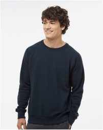J. America 8707 Men's Ripple Fleece Raglan Crewneck Sweatshirt – 8.3 oz. Men's Crewneck sweatshirt | S–3XL