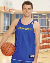 Alleson Athletic A115LA NBA Logo'd Reversible Jersey – Men's 70-Denier Tricot Mesh Basketball Jersey | S–2XL