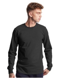 Champion T453 Heritage Jersey Long Sleeve T-Shirt - Unisex 7 oz. 100% Cotton 1 inch Bound Ribbed Collar Long Sleeve Tee | S-3XL