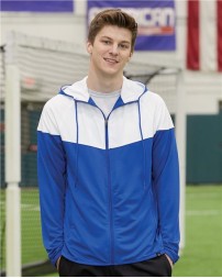 Badger 7722 Men's Spirit Outer-Core Jacket – 100% Polyester Full-Zip Warm-Up Jacket with Contrast Inserts | XS–4XL