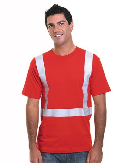 Bayside 3755 Unisex USA-Made Hi-Visibility Performance T-Shirt – 4.5 oz. 100% Polyester with 3M 2