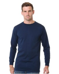 Bayside 6200 Men's USA-Made Tall Long Sleeve T-Shirt – 6.1 oz. 100% Cotton Heavyweight Tall LS Tee | LT–3XLT