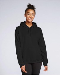 Gildan SF500 Unisex Softstyle® Midweight Hooded Sweatshirt | 100% Cotton Face | 2-Piece Color-Matched Jersey-Lined Hood | Dropped Shoulder | Pouch Pocket | OEKO-TEX