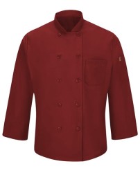 Chef Designs 042X Mimix Chef Coat with OilBlok - 65/35 Poly/Cotton OilBlok Ripstop + MIMIX Stretch Panels Men's Ten Button Chef Coat | XS-4XL
