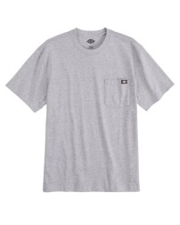 Dickies WS50-D Men’s Traditional Heavyweight T-Shirt – 6.75 oz. 100% Cotton Jersey | Set-In Ribbed-Knit Collar | Chest Pocket