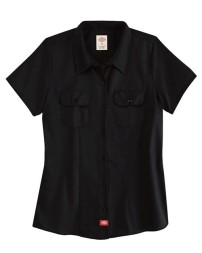 Dickies FS57 Women’s Short Sleeve Work Shirt – 5.25 oz. 65/35 Polyester/Cotton Twill Stain Release Work Shirt
