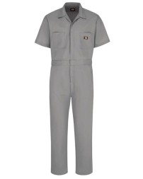 Dickies 3339 Men’s Short Sleeve Coverall – 5 oz. 65/35 Polyester/Cotton Poplin Stain-Resistant Coverall