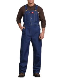 Dickies 8329EXT Men’s Bib Overall (Extended Sizes) – 11.75 oz. 100% Cotton Fine Weave Denim Bib Overall